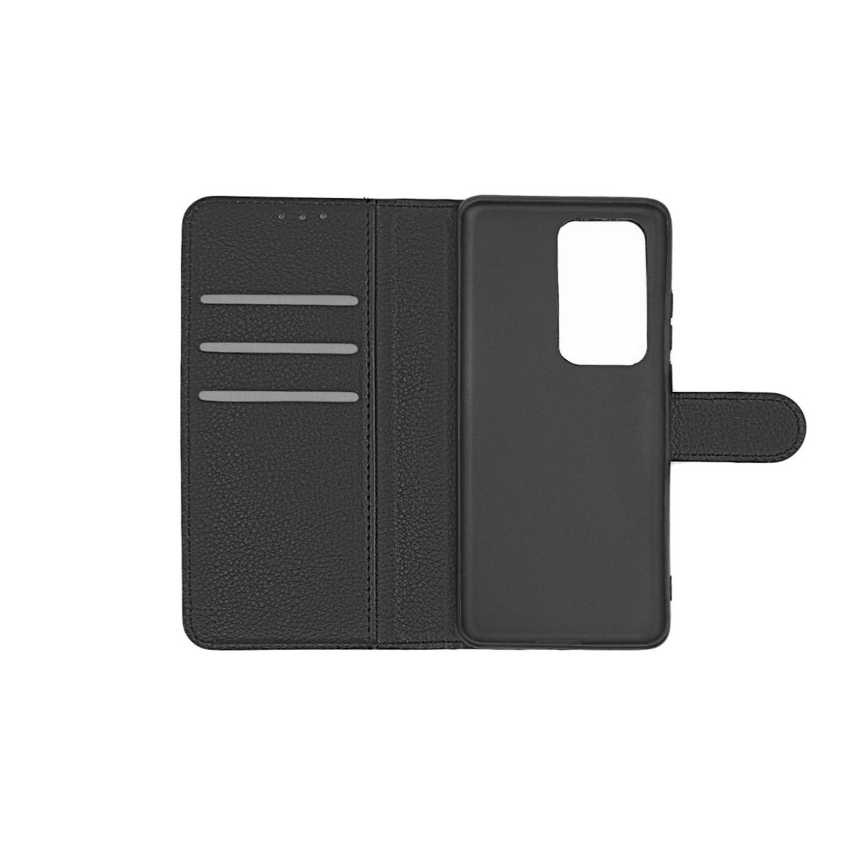 Huawei P40 Pro+ Plånboksfodral med Stativ - Svart image 1