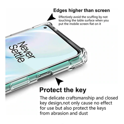Stöttåligt Mobilskal OnePlus 8 - Transparent image 3