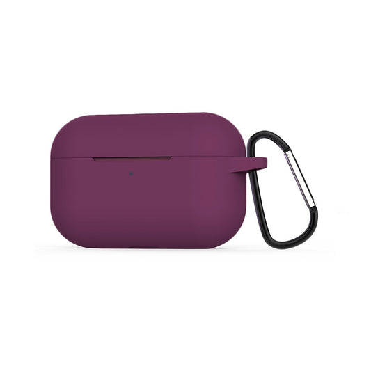 Airpods Pro Silikonskal med Karbinhake - Mörklila image 1