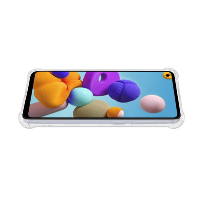 Stöttåligt Skal Samsung Galaxy A21s - Transparent image 4