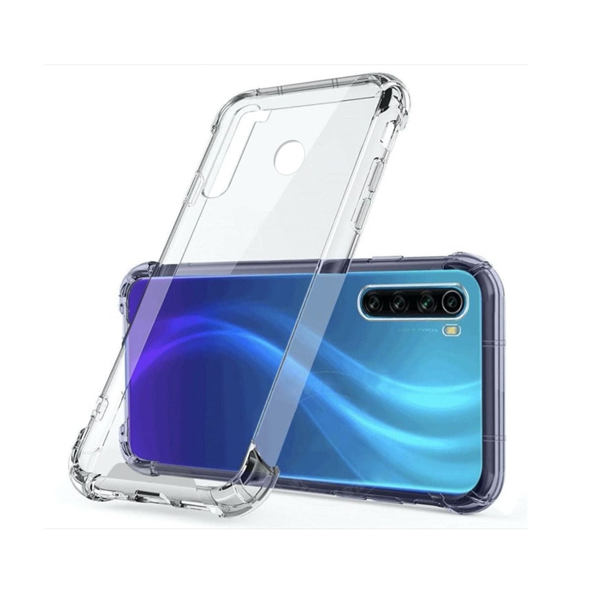 Stöttåligt Mobilskal Xiaomi Redmi Note 8T - Transparent image 1