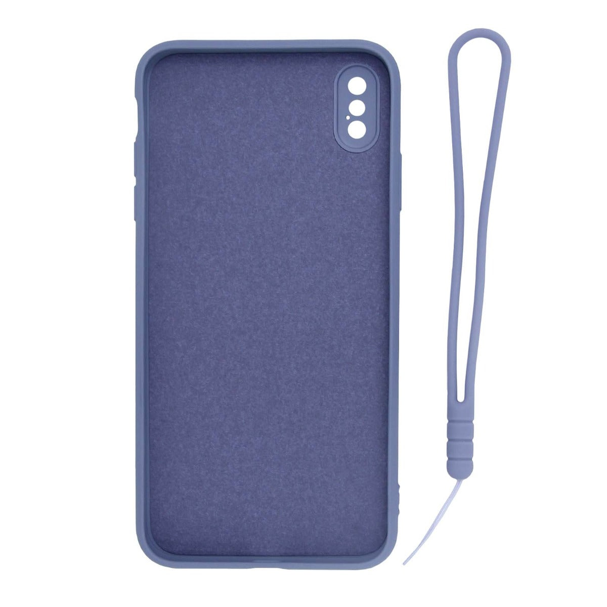 iPhone X/XS Silikonskal med Ringhållare och Handrem - Grå image 2