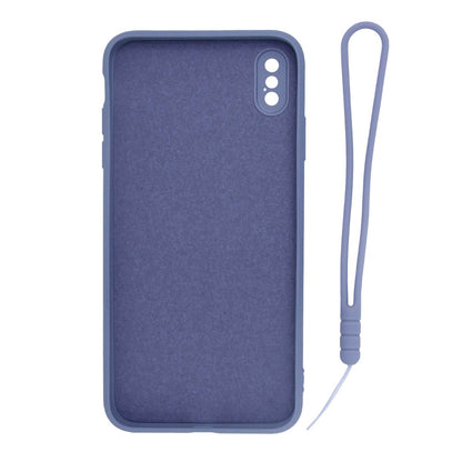 iPhone X/XS Silikonskal med Ringhållare och Handrem - Grå image 2