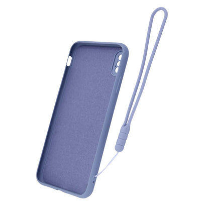 iPhone X/XS Silikonskal med Ringhållare och Handrem - Grå image 3