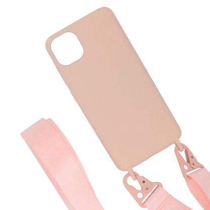 iPhone 11 Pro Max Silikonskal med Rem/Halsband - Rosa image 4