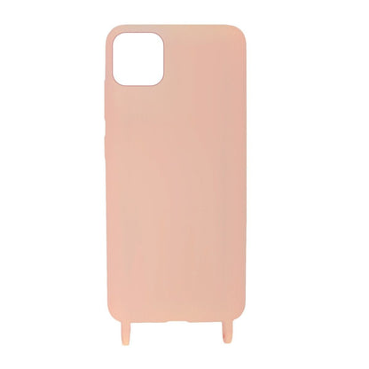 iPhone 11 Pro Max Silikonskal med Rem/Halsband - Rosa image 6