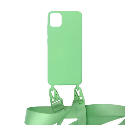 iPhone 11 Pro Max Silikonskal med Rem/Halsband - Grön image 1