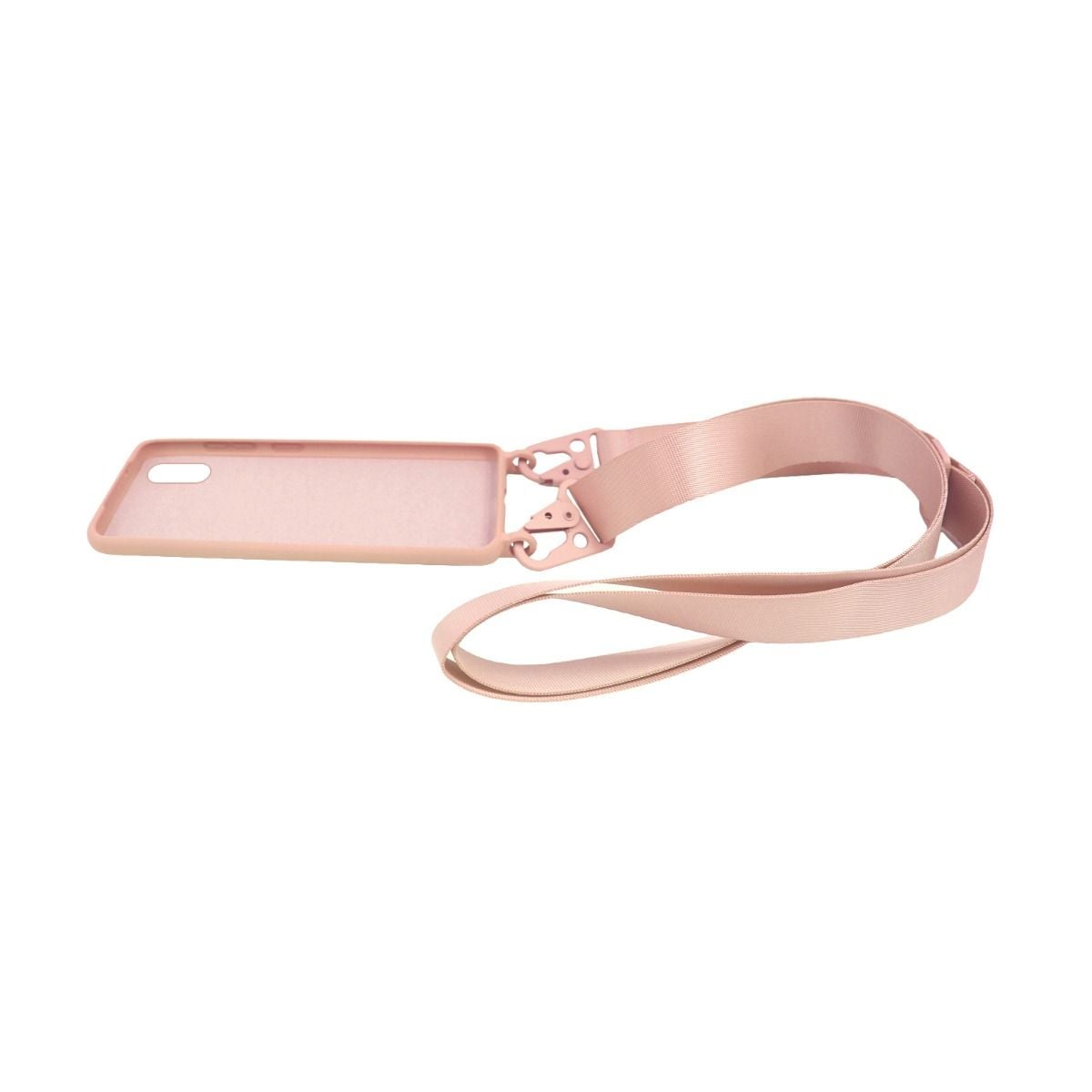 Mobilskal Silikon med Rem och Halsband för iPhone X och XS - Rosa image 3