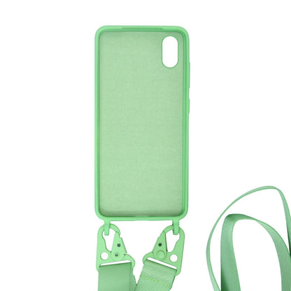 iPhone XS Max Silikonskal med Rem/Halsband - Grön image 2