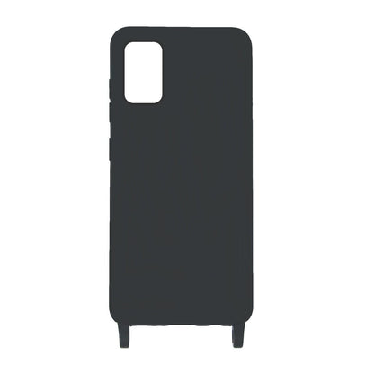 Samsung A41 Silikonskal med Rem/Halsband - Svart image 2