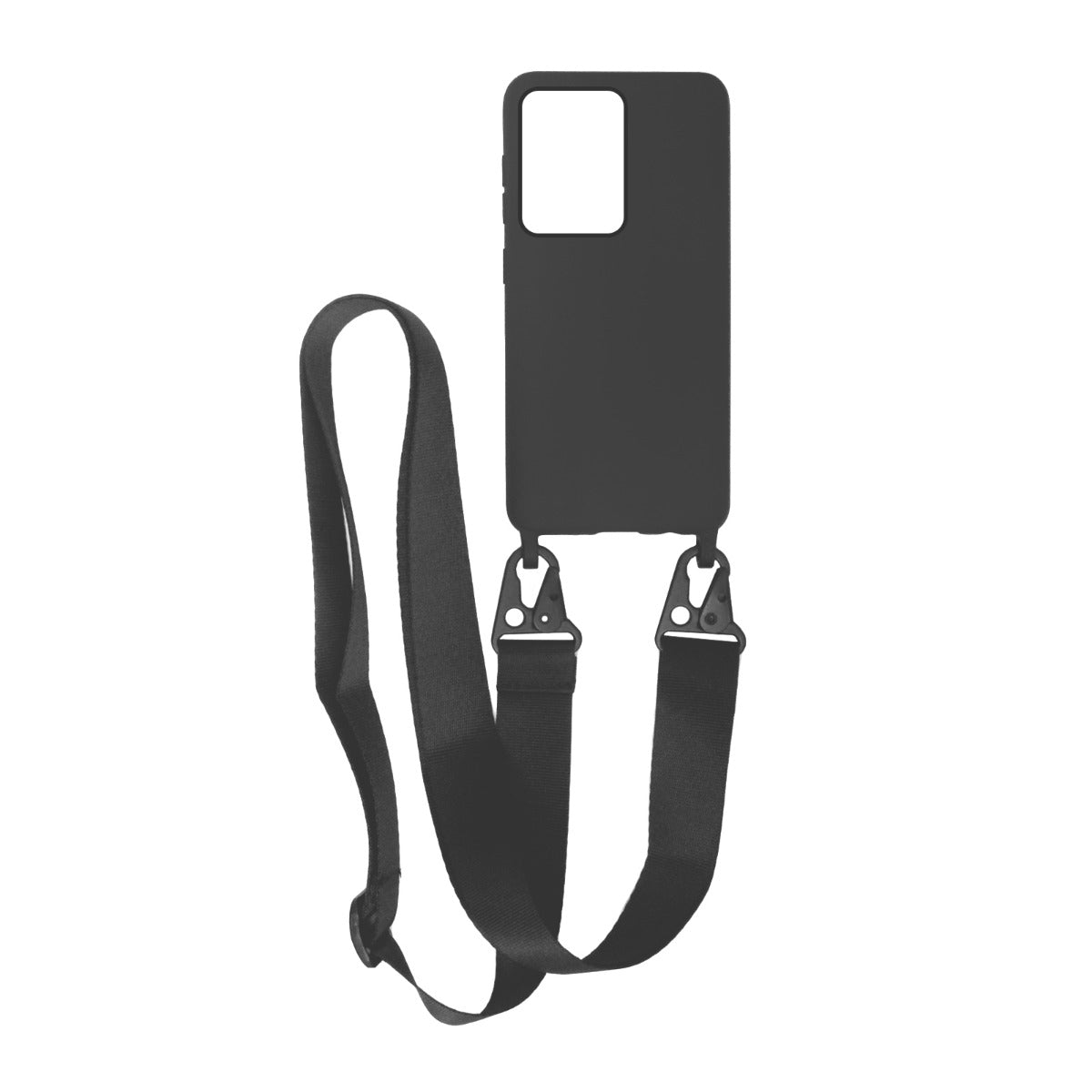 Samsung Galaxy S20 Ultra Silikonskal med Rem/Halsband - Svart image 1