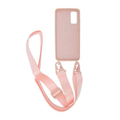 Samsung Galaxy S20 Silikonskal med Rem/Halsband - Rosa image 2