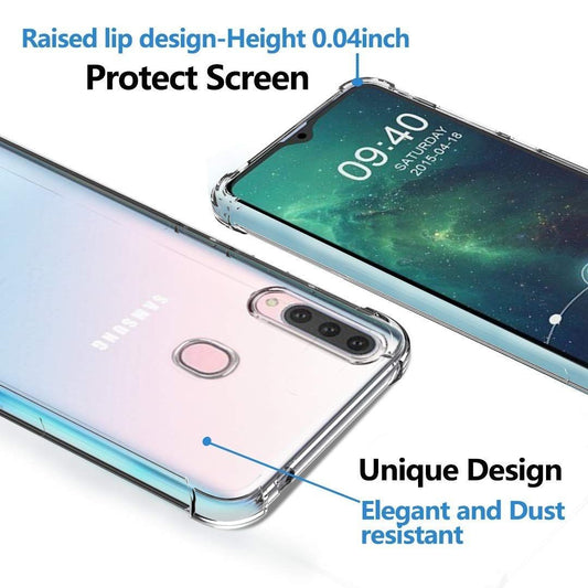 Stöttåligt Mobilskal Samsung Galaxy A20s - Transparent image 2