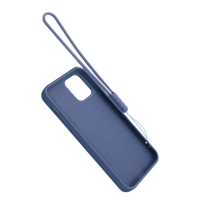 iPhone 12 Pro Max Silikonskal med Ringhållare och Handrem - Grå image 5