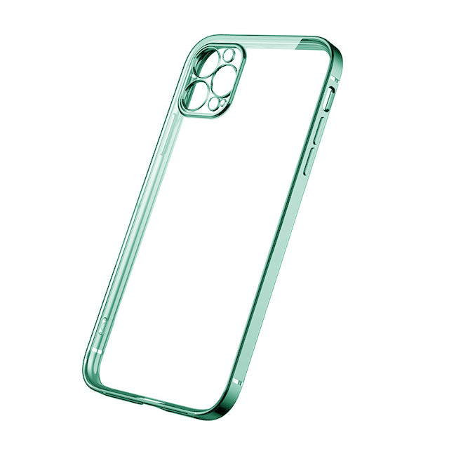 iPhone 12 Pro Mobilskal med Kameraskydd - Grön/transparent image 1