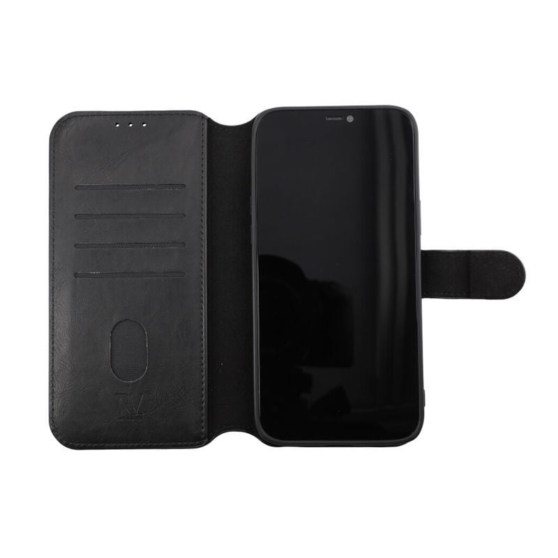 iPhone 12 Pro Max Plånboksfodral Magnet Rvelon - Svart image 3