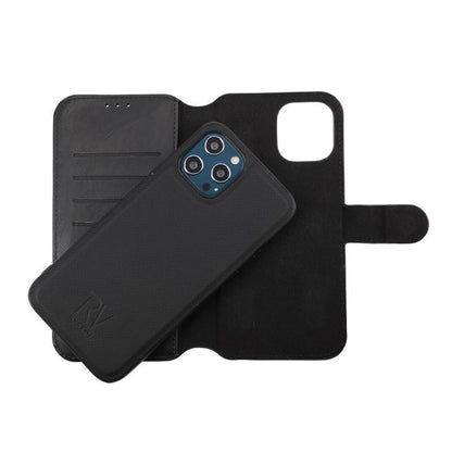iPhone 12 Pro Max Plånboksfodral Magnet Rvelon - Svart image 4