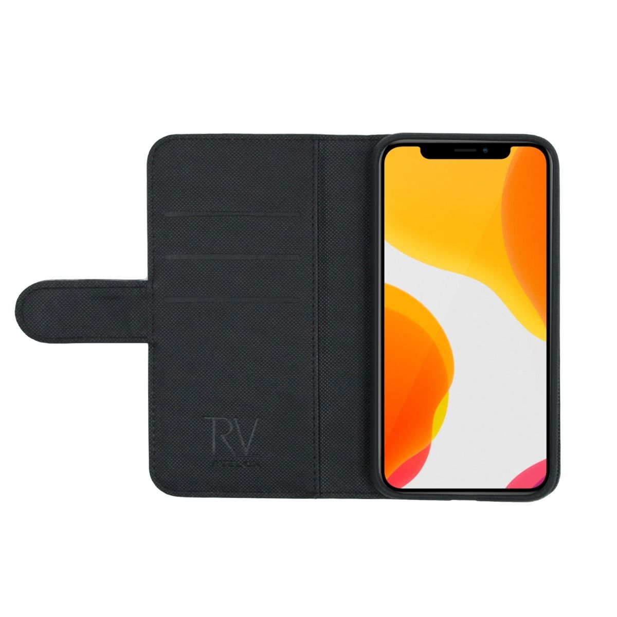 iPhone X/XS Plånboksfodral Magnet Rvelon - Svart image 3