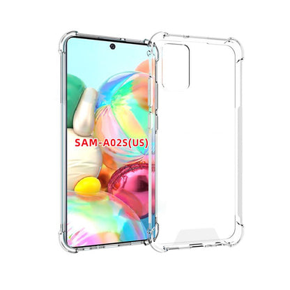 Stöttåligt Skal Samsung Galaxy A02s - Transparent image 1