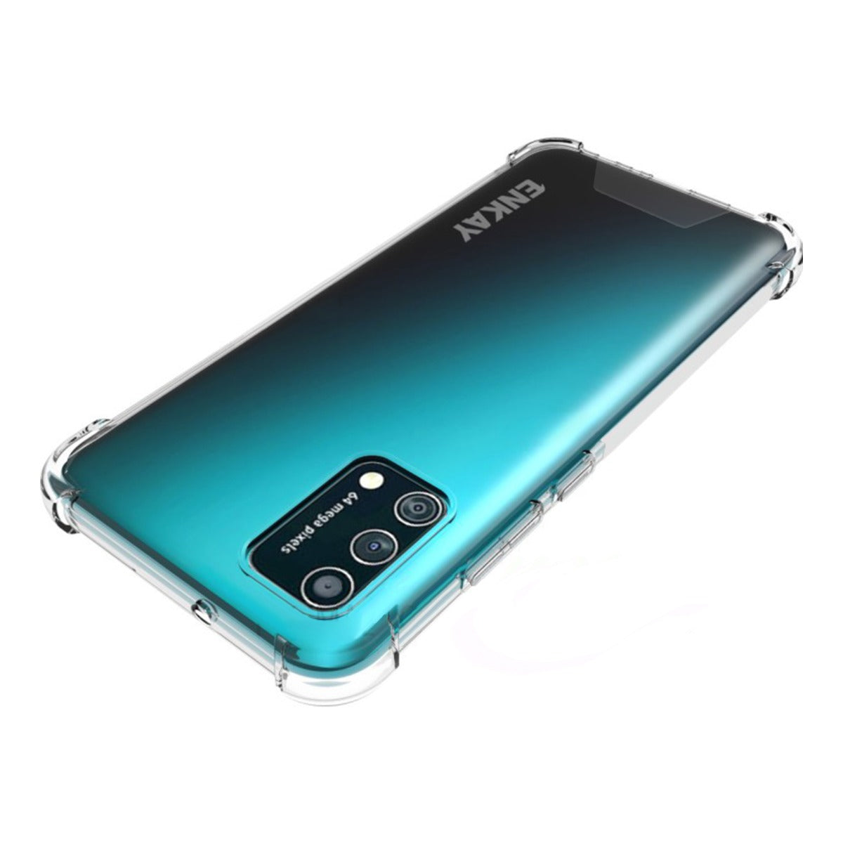 Stöttåligt Skal Samsung Galaxy A02s - Transparent image 4