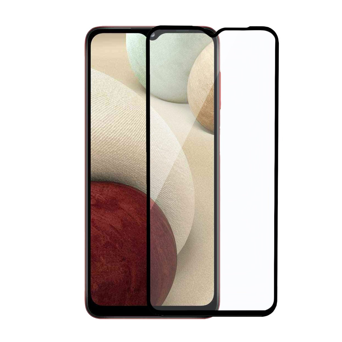 Skärmskydd Samsung Galaxy A02s - 3D Härdat Glas Svart image 2