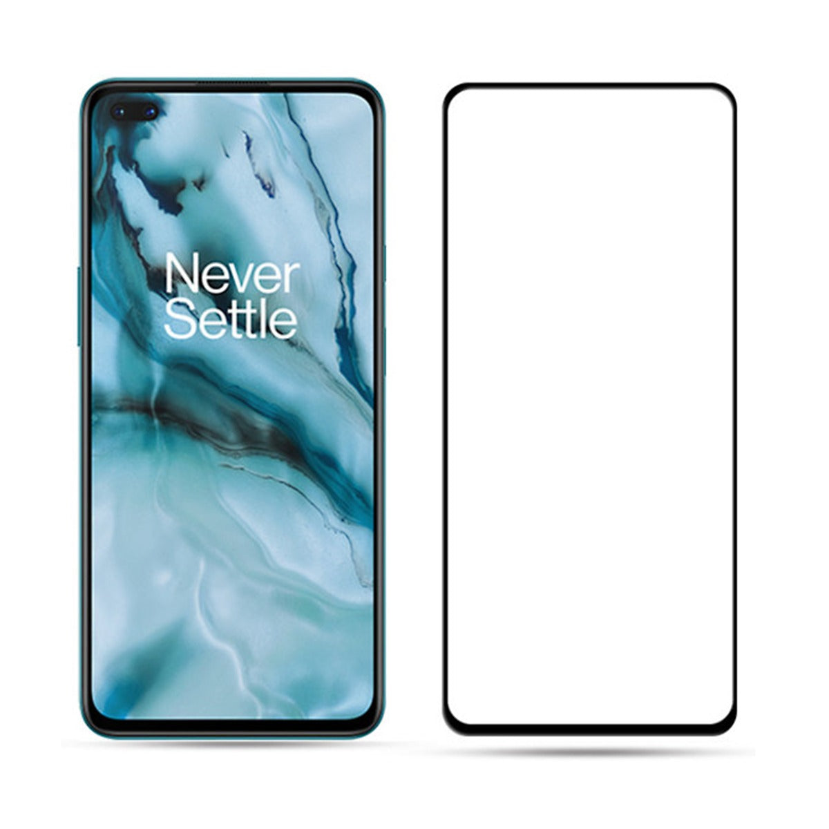 Skärmskydd OnePlus Nord N10 5G - 3D Härdat Glas Svart (bulk) image 3
