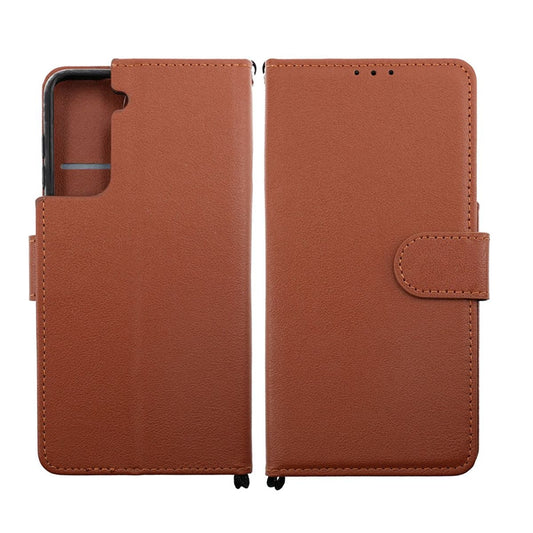 Samsung Galaxy S21 Plånboksfodral med Stativ - Brun image 1
