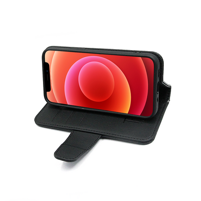 iPhone 12 Mini Plånboksfodral Extra Kortfack Rvelon - Svart image 4