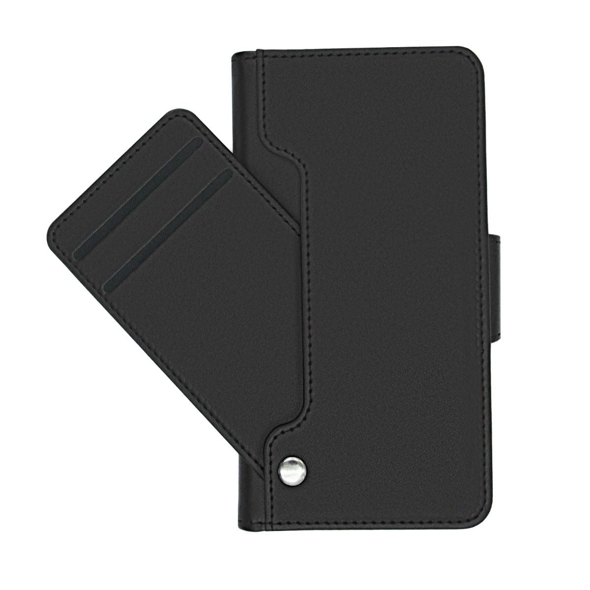 iPhone 12 Pro Max Plånboksfodral Extra Kortfack Rvelon - Svart image 3