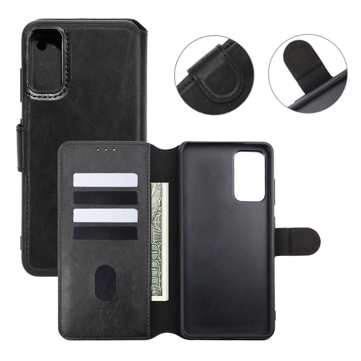 Samsung Galaxy S20 Plånboksfodral Rvelon- Svart image 5
