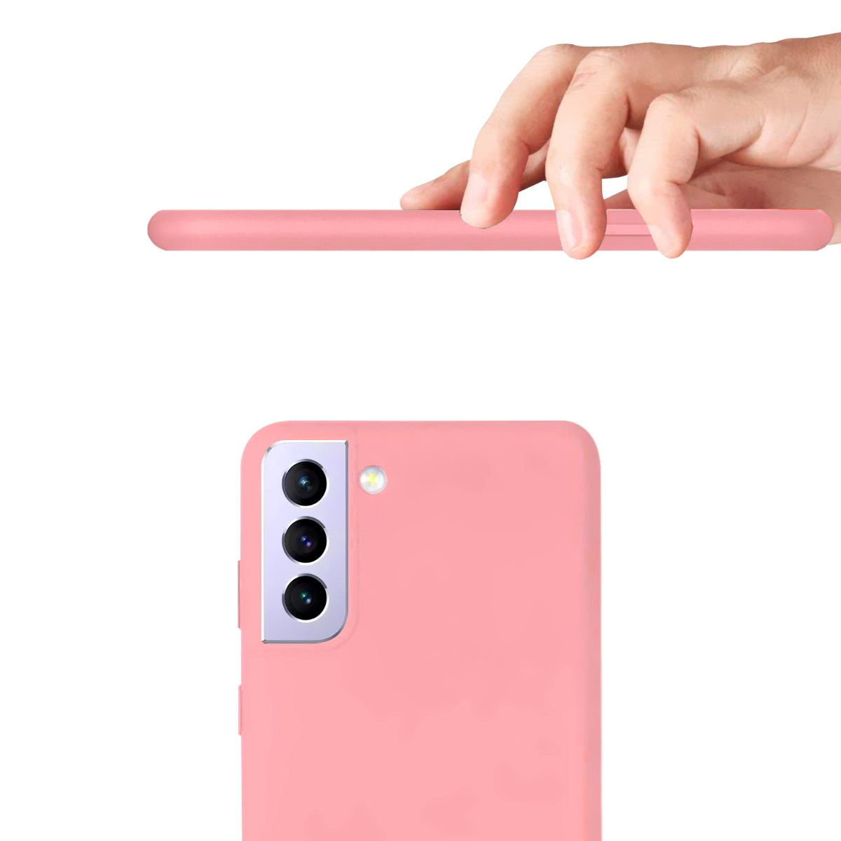Samsung Galaxy S21 Plus Silikonskal - Rosa image 2