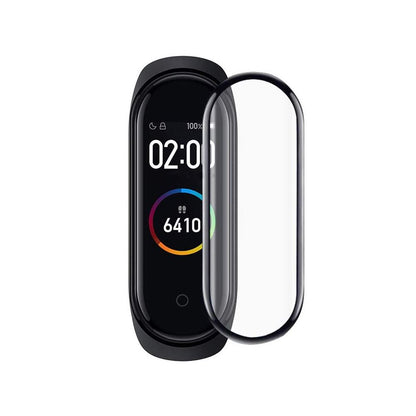 Skärmskydd Xiaomi Mi Smart Band 4/5 - Härdat Glas Svart image 4