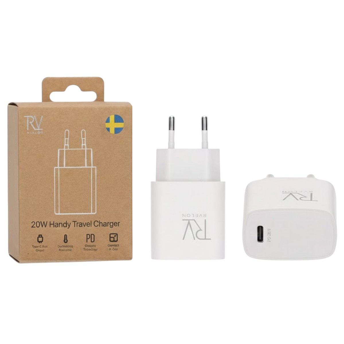 Rvelon Snabbladdare USB-C 20W image 5