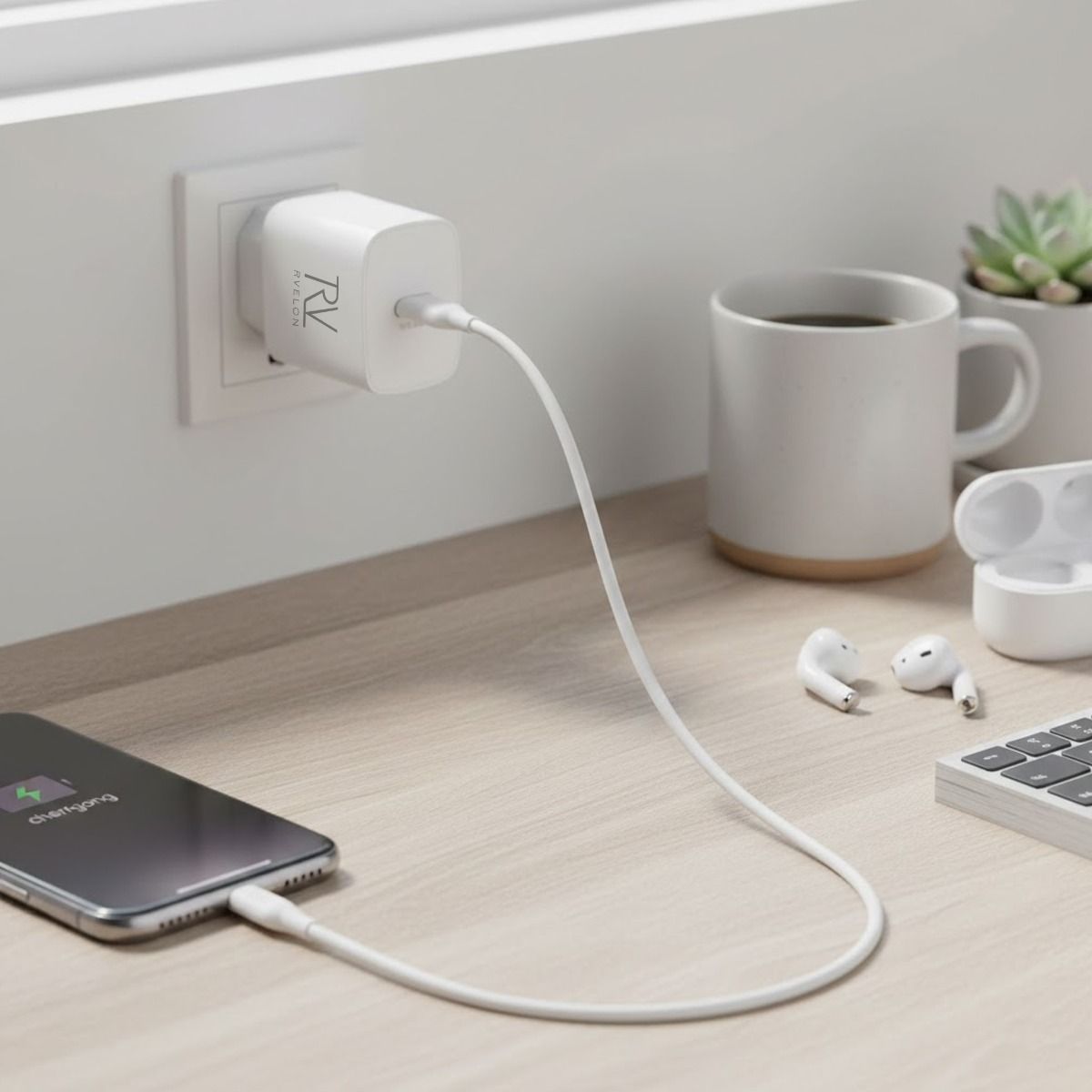 Rvelon Snabbladdare USB-C 20W image 6