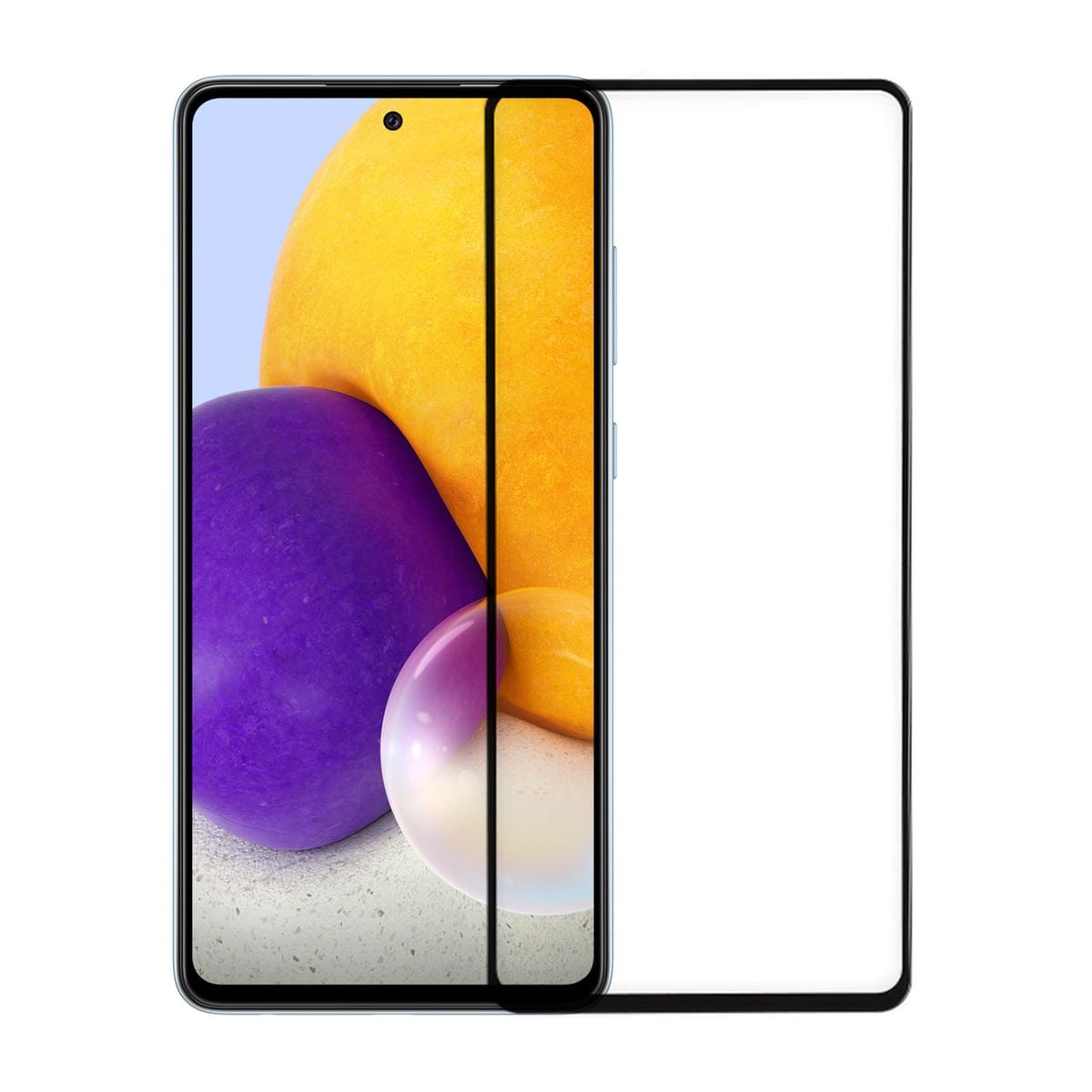 Skärmskydd Galaxy A72 - 3D Härdat Glas Svart (bulk) image 5