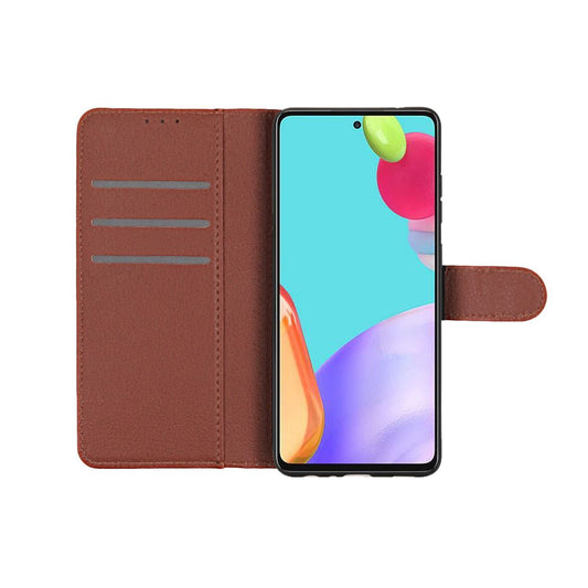 Samsung Galaxy A72 5G Plånboksfodral med Stativ - Brun image 2