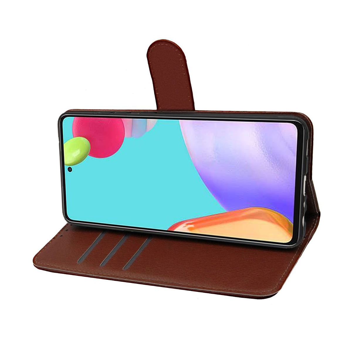 Samsung Galaxy A72 5G Plånboksfodral med Stativ - Brun image 3