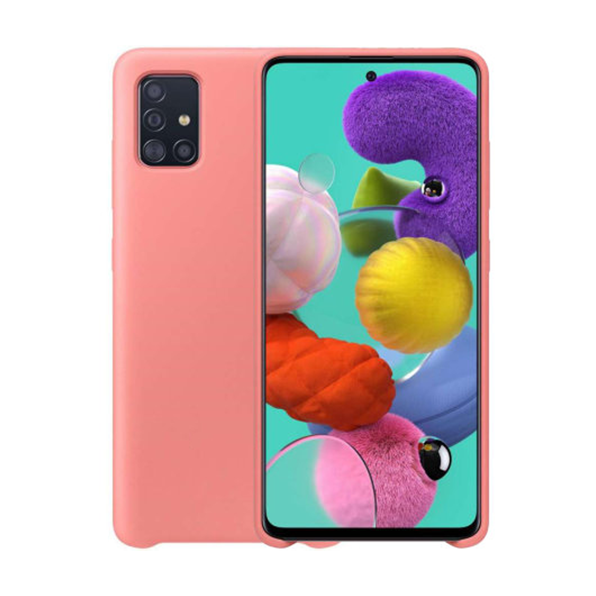 Samsung A72 Silikonskal - Rosa image 1