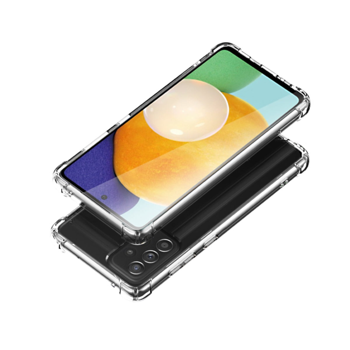 Stöttåligt Skal Samsung Galaxy A72 - Transparent image 3