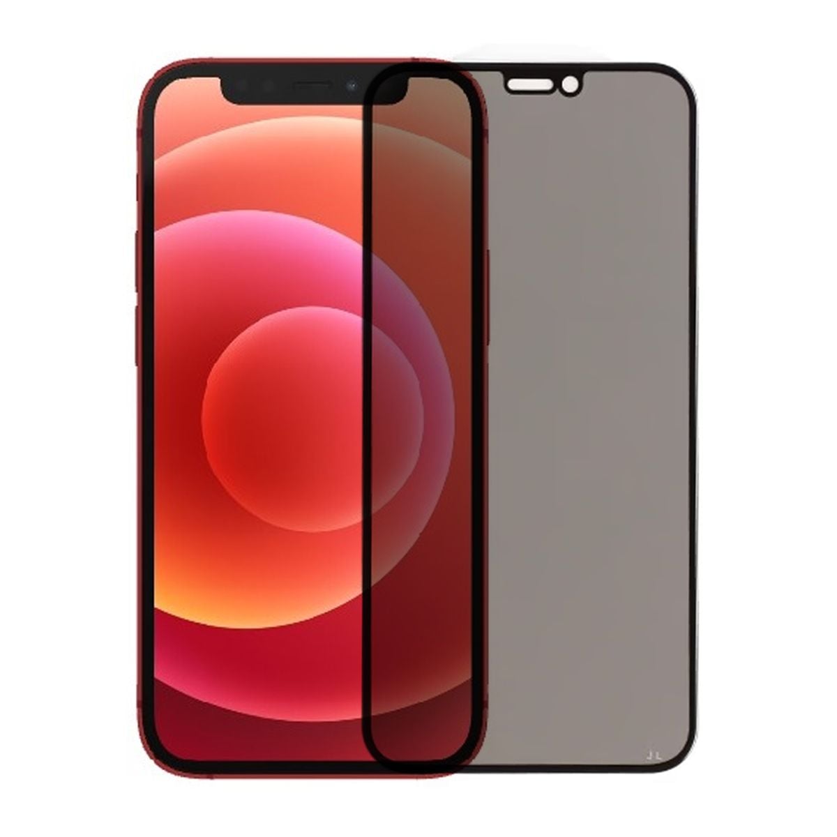 Skärmskydd Privacy iPhone 12 Mini - 3D Härdat Glas image 1