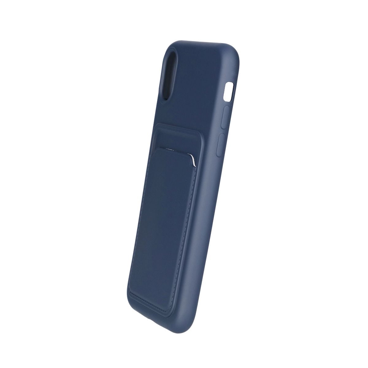 iPhone X/XS Silikonskal med Korthållare - Blå image 2