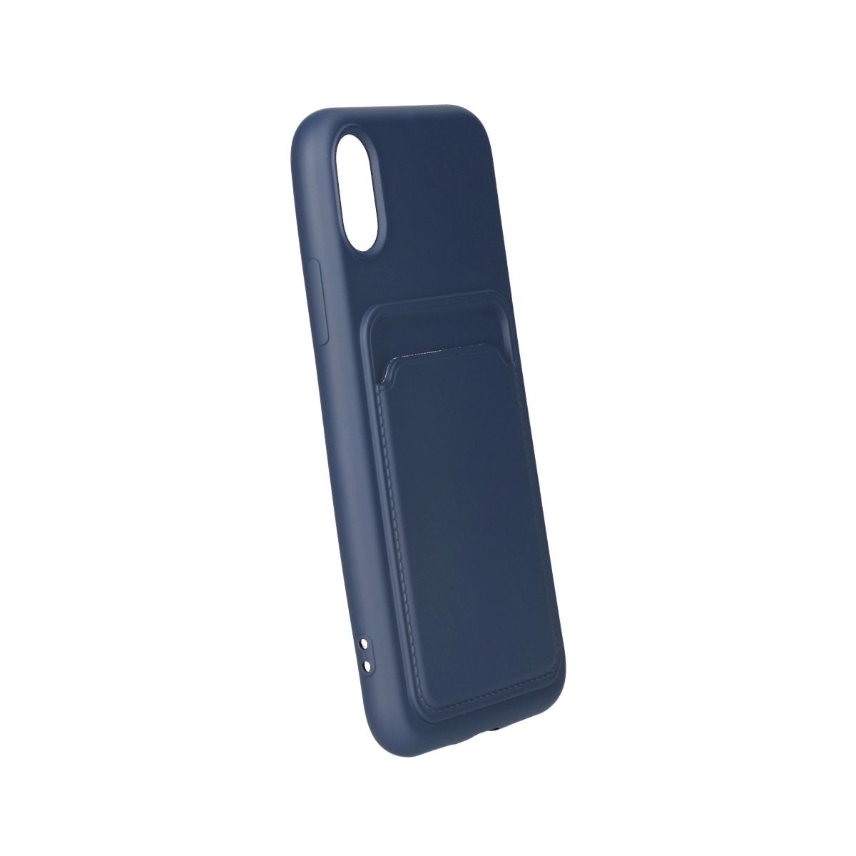 iPhone X/XS Silikonskal med Korthållare - Blå image 3