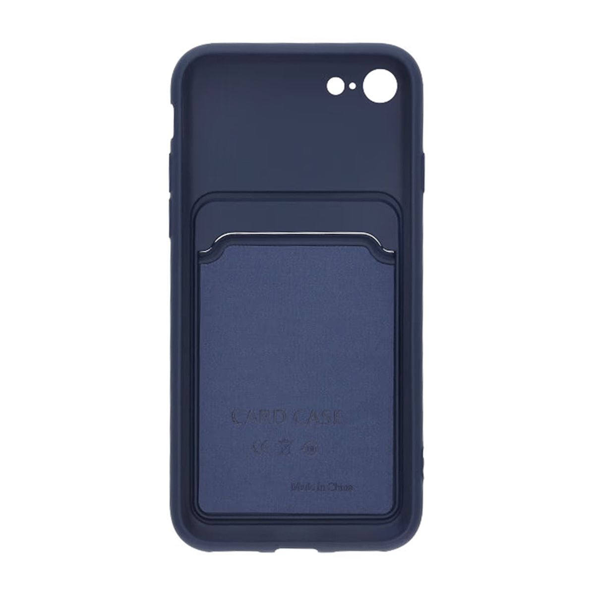 iPhone 7/8/SE (2020/2022) Silikonskal med Korthållare - Blå image 3