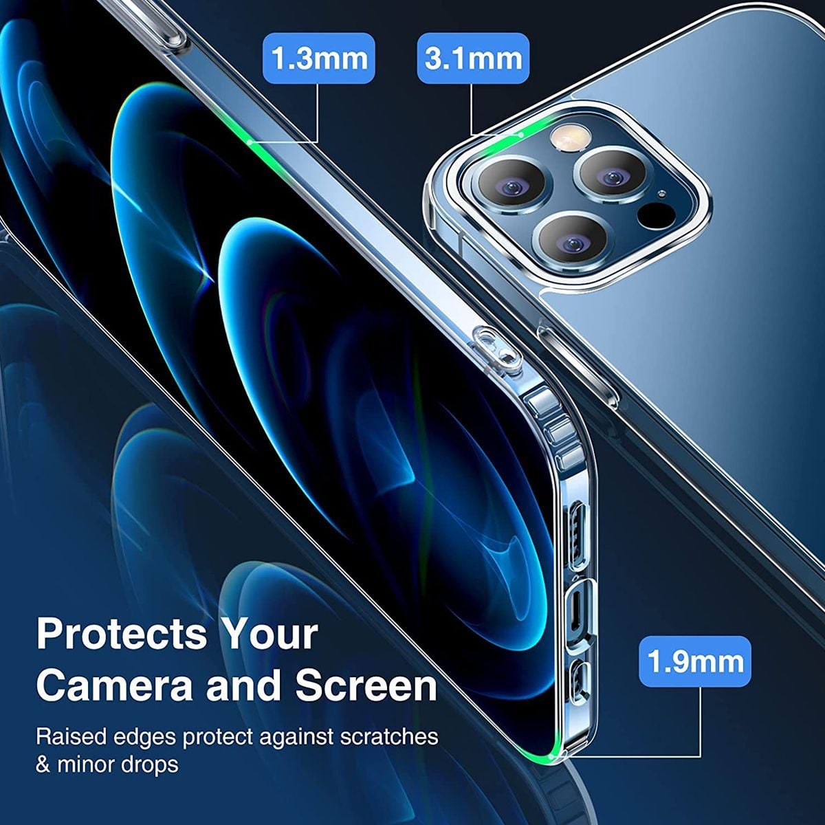 iPhone 12 Pro Max Stöttåligt MagSafe Skal  - Transparent image 4