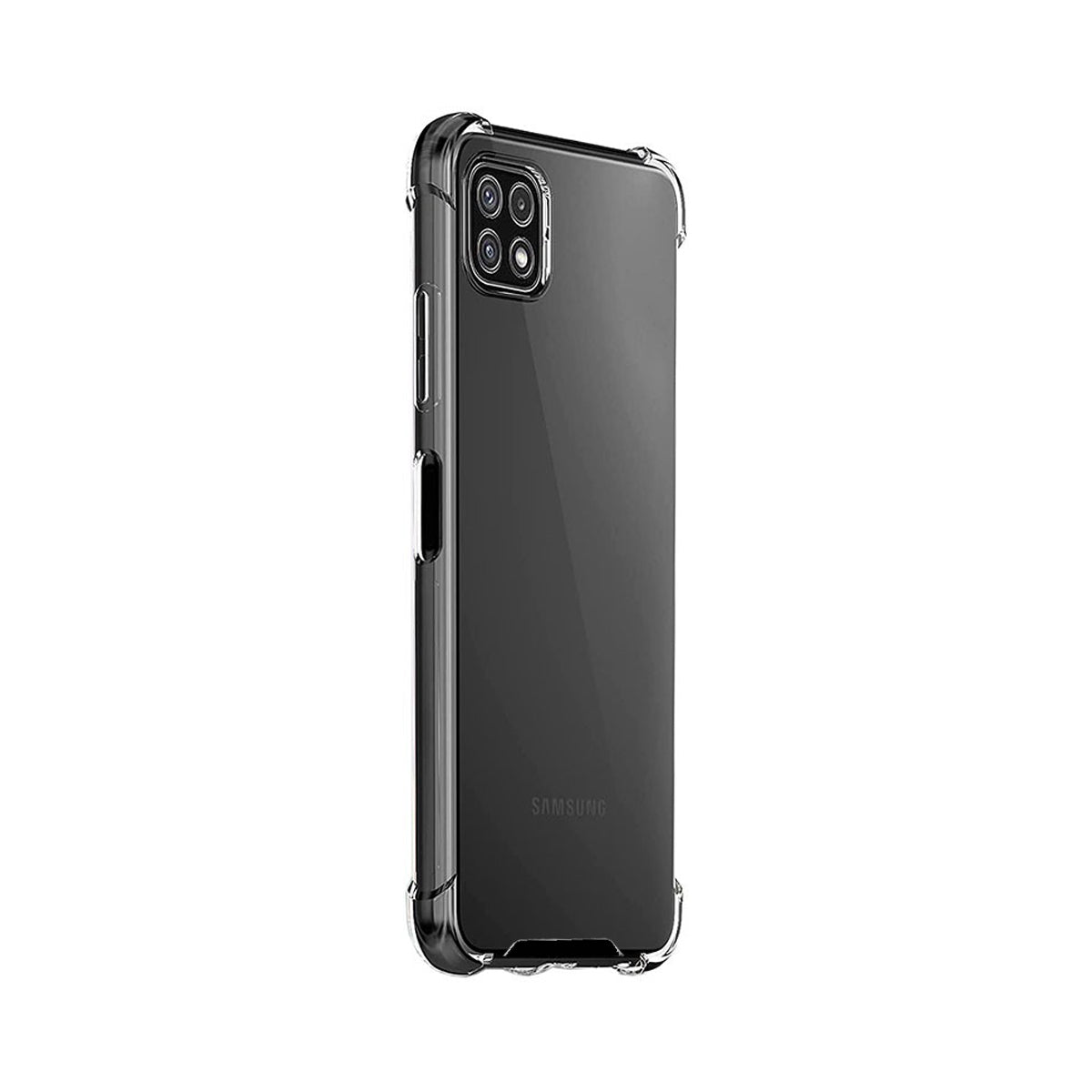 Stöttåligt Skal med Kameraskydd Samsung Galaxy A22 5G - Transparent image 2