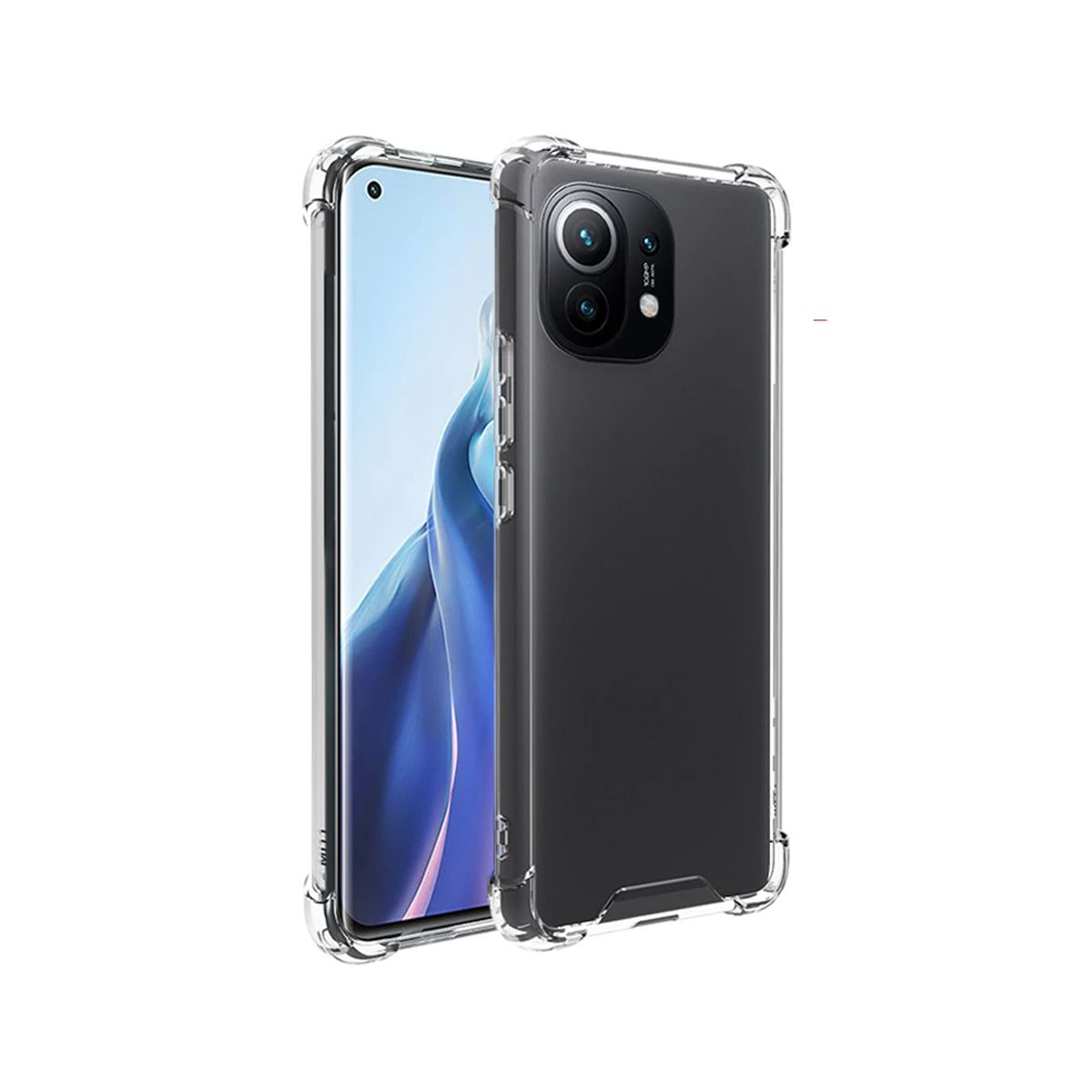 Stöttåligt Mobilskal Xiaomi Mi 11 - Transparent image 1