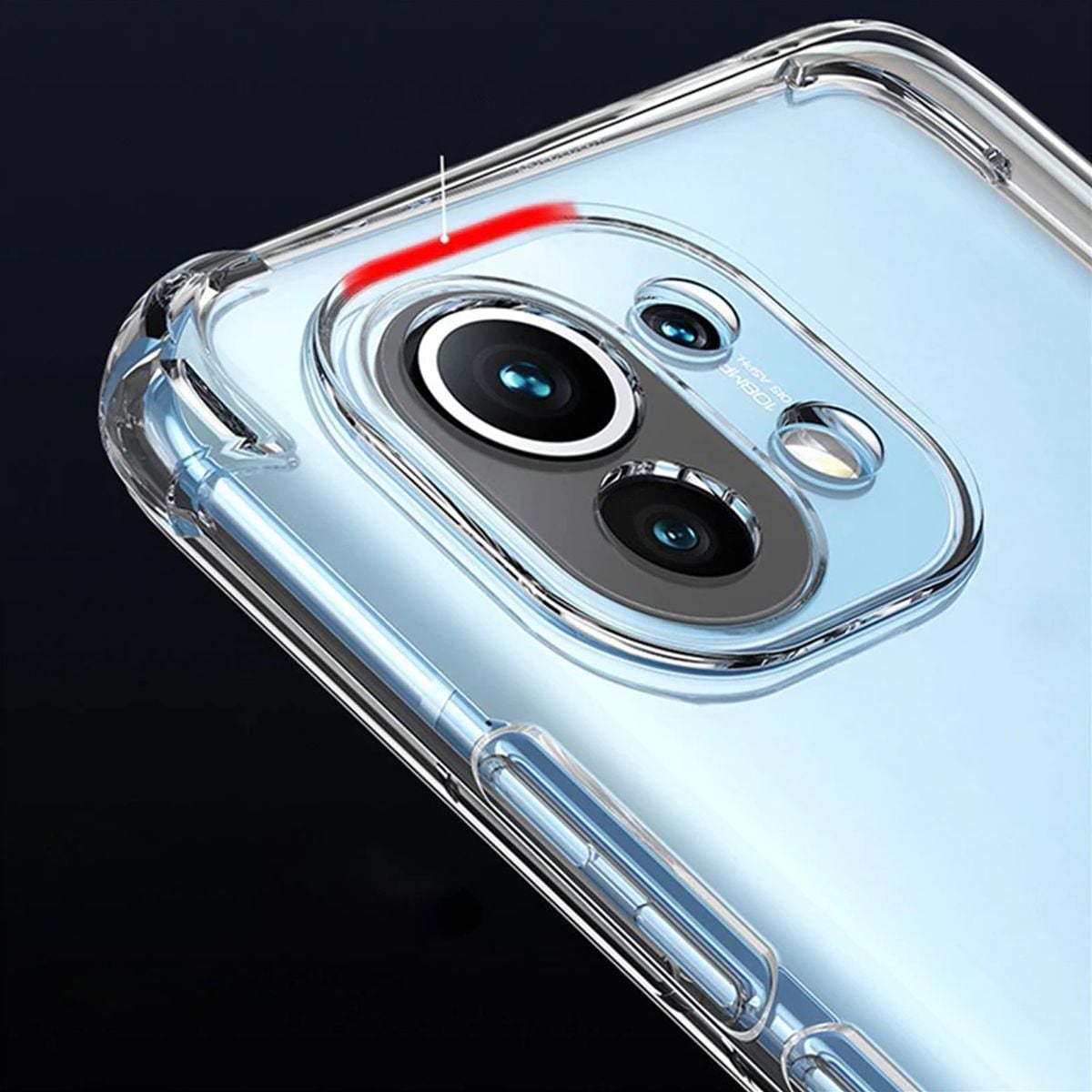 Stöttåligt Mobilskal Xiaomi Mi 11 - Transparent image 2