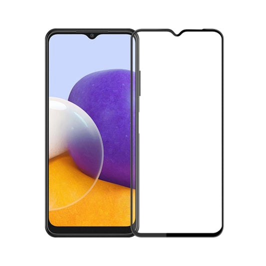 Skärmskydd Samsung Galaxy A22 5G - 3D Härdat Glas Svart image 1