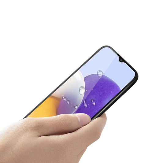 Skärmskydd Samsung Galaxy A22 5G - 3D Härdat Glas Svart image 2