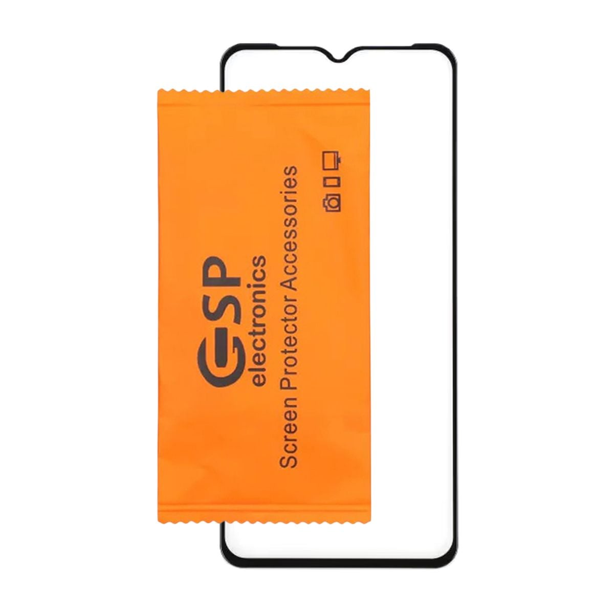 Skärmskydd Samsung Galaxy A22 4G - 3D Härdat Glas Svart (bulk) image 3